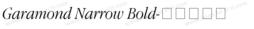 Garamond Narrow Bold字体转换
